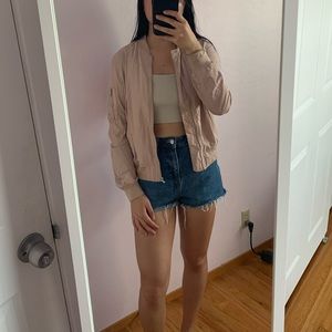 Zara Blush Lightweight Bomber